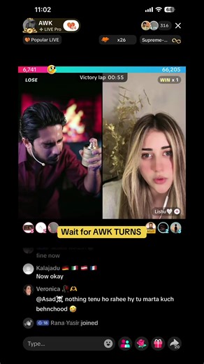 Live Highlights of AWK vs LISHU Battle