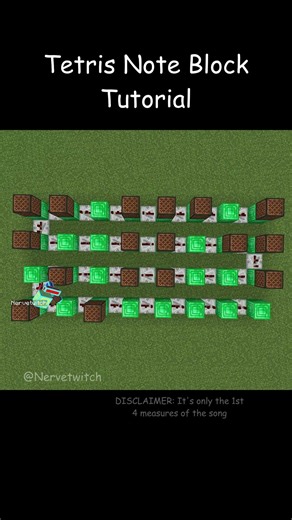 Tetris Tutorial #minecraft #minecraftnoteblock #noteblock #noteblocksong #tetris