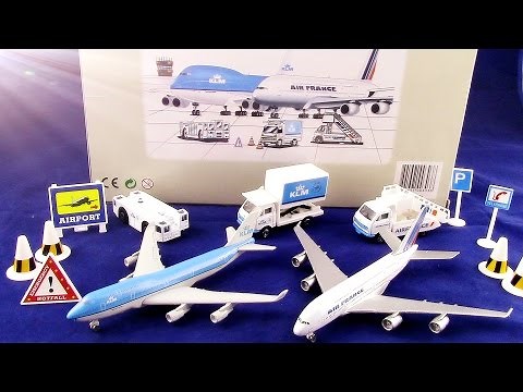 Airport Playset Kokoelma「KLM Air France A380」「British Airways Toy Airport Playset」01591+fi