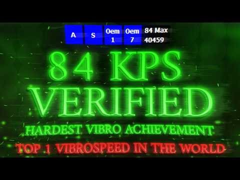 [4K VSRG WORLD RECORD] 84 KPS VERIFIED [HARDEST VIBRO ACHIEVEMENT]
