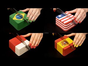 195 Countries 🌎 Which Country Are You From? Kinetic Sand Flags ASMR Ai