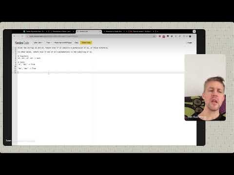 Daily Live Coding Interview Practice — Thinking Aloud, No Rehearsal — LC 567 Permutation In String