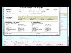 How To Apply For Caste Certificate Online In West Bengal India For SC, ST, OBC 2016-2017