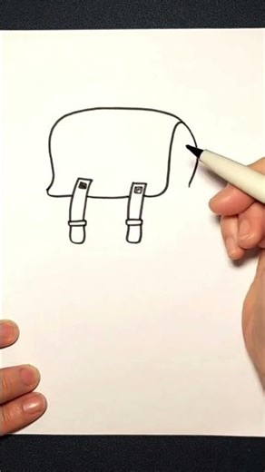 How to Draw a Super Simple Backpack in Just 5 Minutes