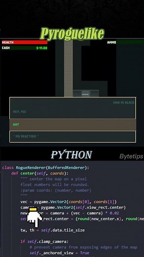 Make Game Pyroguelike - Python #python #pygame #shorts
