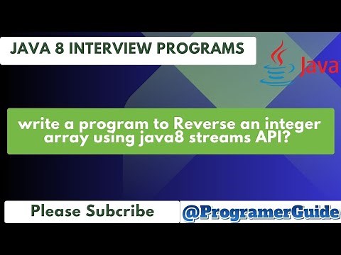 write a program to Reverse an integer array using java8 streams API?
