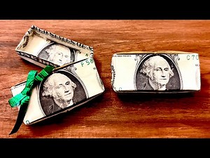Easy Money Gift Box, How to Make Easy Dollar Origami Box, DIY Craft Easy Paper Box Tutorial, Origami