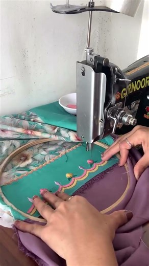 #beautiful kat wark embroidery designs for beginners # machine wark embroidery