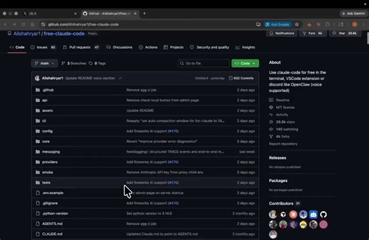 I built a GitHub repo that lets you run Claude Code for free, forever.It takes just 5 minutes to set up, reroutes your traffic to 10 free providers like DeepSeek and Kimi, and it’s already being used by over 20,000 developers.