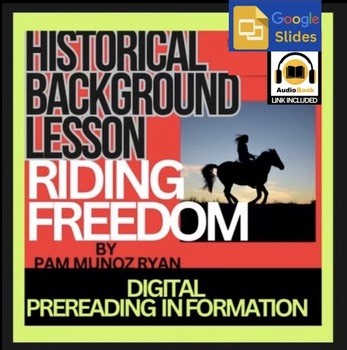 Riding Freedom by Pam Muñoz Ryan | Pre-Reading History Google Slides Lesson