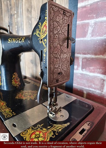 Antique Singer Sewing Machine – Original Gold Floral Decals, Working With Case & Accessories (1920s) - Etsy