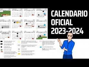 OFICIAL 📆 Calendario escolar 2023-2024