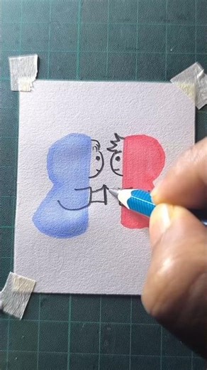 cute couple drawing