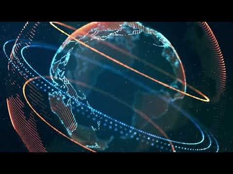 Virtual Globe Futuristic Earth Hologram Seamless Loop Motion Background 4k Ultra HD