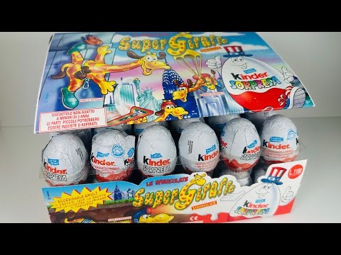 Super Giraffe Old RAR Kinder Surprise Unboxing.