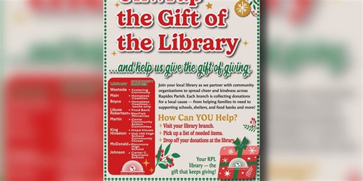Unwrap the Gift of the Library this holiday season by donating to local community organizations