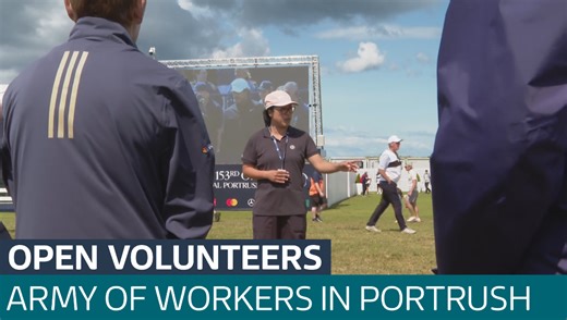 Army of Open volunteers descend on Royal Portrush - Latest From ITV News