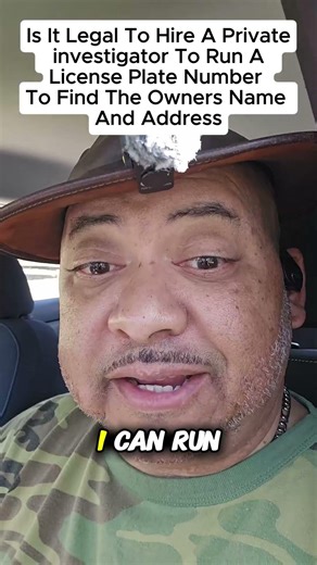 License Plate Lookup by Private Investigator Lance Casey & Associates #shorts