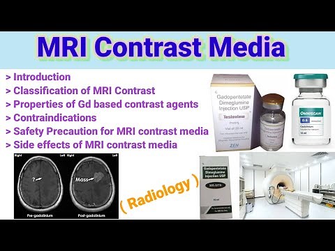MRI contrast media #Contrast Agents# Paramegnetic & Super paramagnetic contrast# contraindications