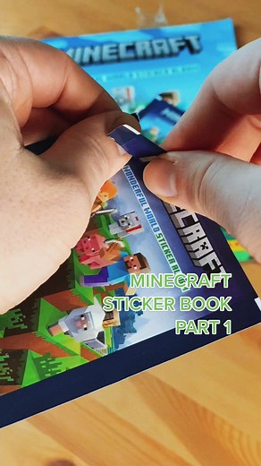 Minecraft sticker book journey begins… what are we hunting for first? Creepers? Steve? Dirt cube? You decide in the comments!! #minecraft #minecraftstickers #minecraftmemes #steve #creepers #panini #stickerbook @Panini UK & Ireland