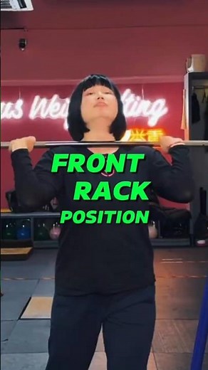 The Best Front Rack Position #chineseweightlifting #olympicweightlifting #crossfit #frontsquat
