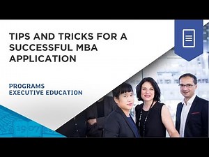 Tips and Tricks for a Successful MBA Application | ESSEC Webinar