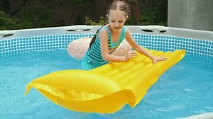 Little Kid Girl Playing Pool Stock Footage Video (100% Royalty-free) 1106329581 | Shutterstock