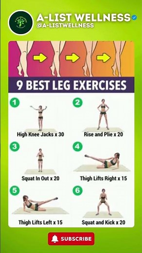 “10-Min Leg Workout 🔥 Tone Your Legs & Build Strength at Home — No Equipment Needed!”