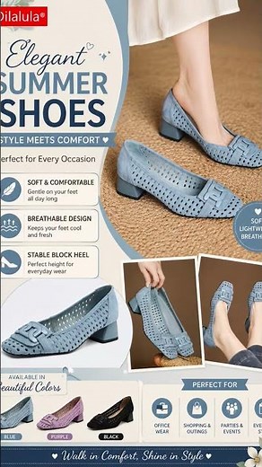 Elegant Women's Suede Pumps | Breathable Summer Block Heel Shoes 2026