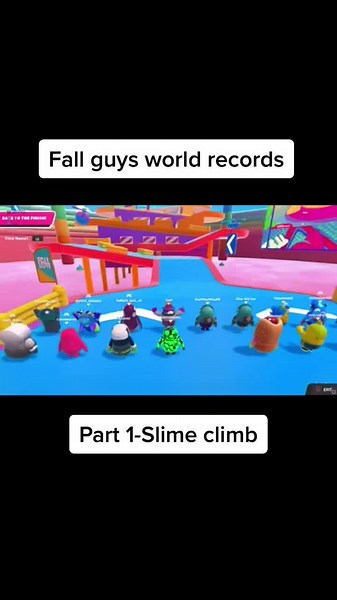 Fall guys world records.Part 1-Slime climb#fallguys