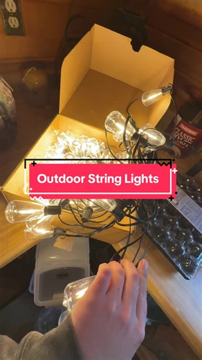 Outdoor string lights #stringlights #weddingdecor #outdoorstringlights