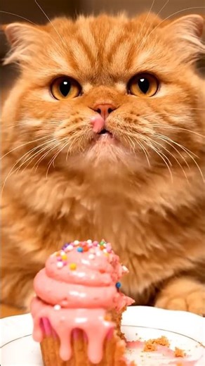 cupcake cat🧁カップケーキ 🍰#cat #asmr #cupcake