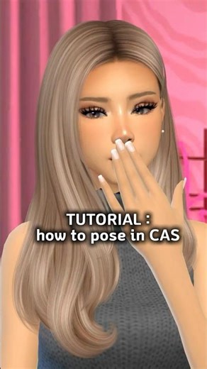 TUTORIAL: how to pose in cas #sims4 #shorts