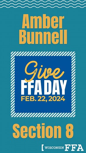 13 reactions | Hey Wisconsin FFA❗  It's Give FFA Day! Today we are...