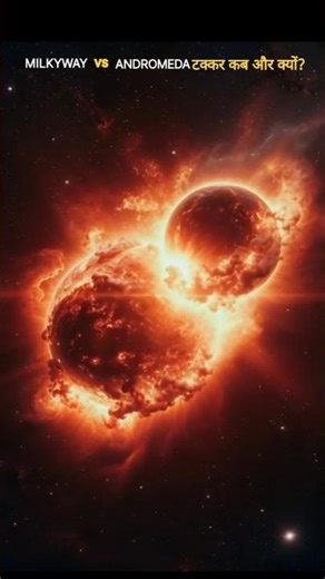 😱टक्कर, कौन जीतेगा MILKYWAY or ANDROMEDA #galaxy #shorts #facts #factinhindi
