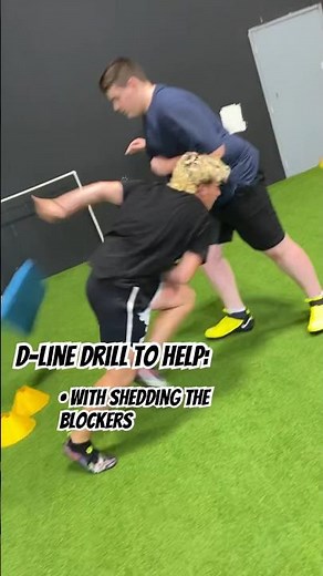 D-Line Drill to help: with shedding the Blockers & tackling form