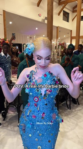 Real-Life Barbie Bride at a Nigerian Wedding