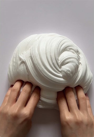 Super fluffy cream🍦폭신쫀득보들통통 다하는 퐁말☁️ #slime #asmr #슬라임 #史莱姆 | slime