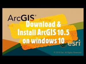 How to install and get registration of ArcGIS 10.5 on windows 10