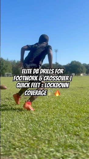 Elite DB Drills for Footwork & Crossover | Quick Feet = Lockdown Coverage 🔒🔥