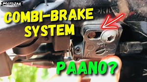 How to adjust combination brake system ng Honda Click #hondaclick125i | Elimotour