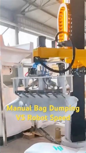 Watch This Robot Unpack 50KG Bags Effortlessly😎 #depalletizing #robot #palletizing #automation