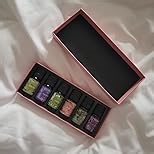 Men Essential Oils Set for Diffuser, Father's Day Gift for Men - 6x10ml Masculine Fragrance Oils for Candle Making, Scented Oil Gift Set, Mahogany, Sandalwood, Cologne, Smoke Vanilla, Oak, Leather