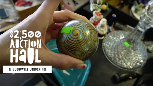 Auction HAUL and GOODWILL Unboxing | Ebay Reselling | Crazy Lamp Lady