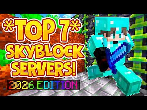 TOP 7 SKYBLOCK SERVERS *WINTER 2026* EDITION | Bedrock & JAVA BEST Skyblock | 1.8/1.19/1.20/BEDROCK