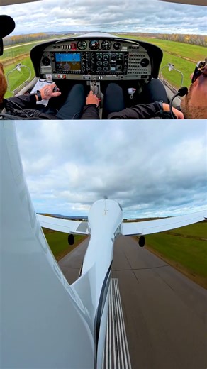 Step into the cockpit and see what it’s like to take off firsthand in our DA40.