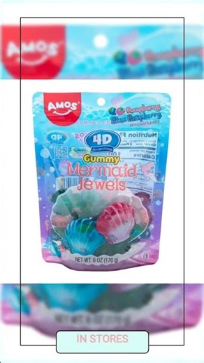 Amos 4D Gummy Mermaid Jewels 6oz Bag 12ct