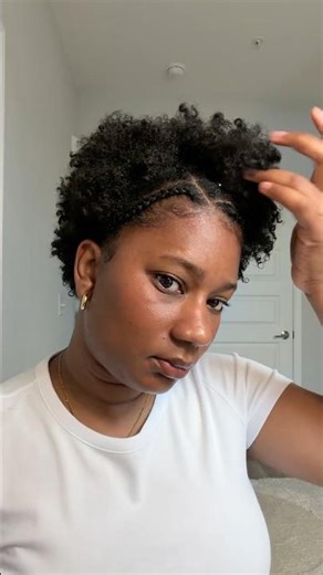 dry wash day + braid out on #shortnaturalhair #type4hair #braidout