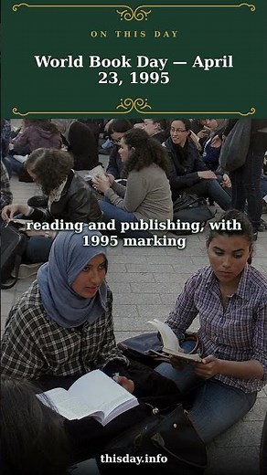 World Book Day: April 23, 1995
