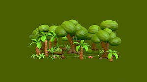 Low Poly Jungle Pack - Buy Royalty Free 3D model by bariacg
